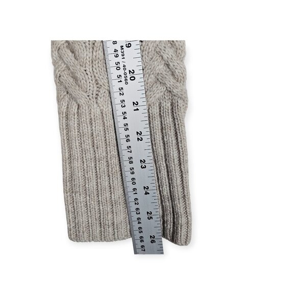 Ann Taylor LOFT | Long Knit Cardigan | Women's | XL | Beige | Cable Knit Duster - Picture 7 of 9